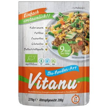 Vitanu Konjak Noodles 270g Bio vegan gf