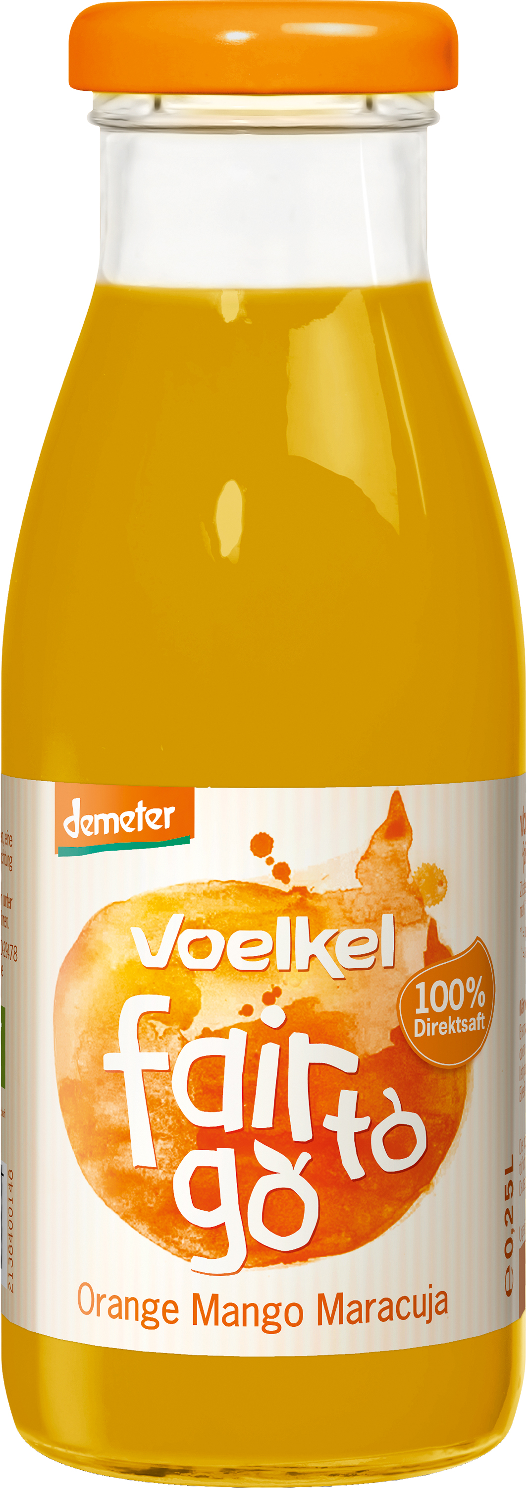 Voelkel fair to go Orange Mango Maracuja 250ml Demeter