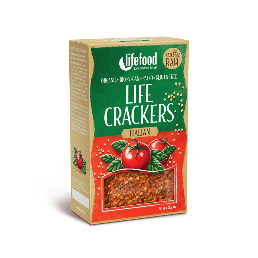 Lifefood Life Crackers Italienisch 90g Bio gf vegan