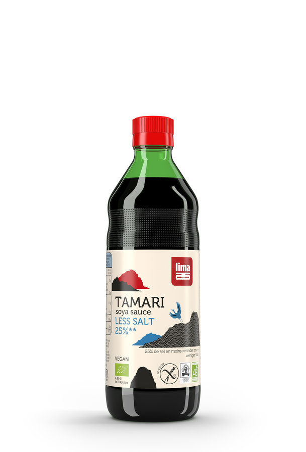 Lima Tamari 25% weniger Salz 500ml Bio gf