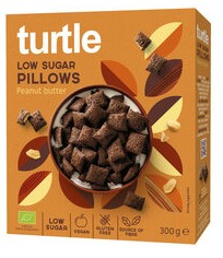 Turtle zuckerarme Knusperkissen mit Erdnussfüllung 300g Bio gf