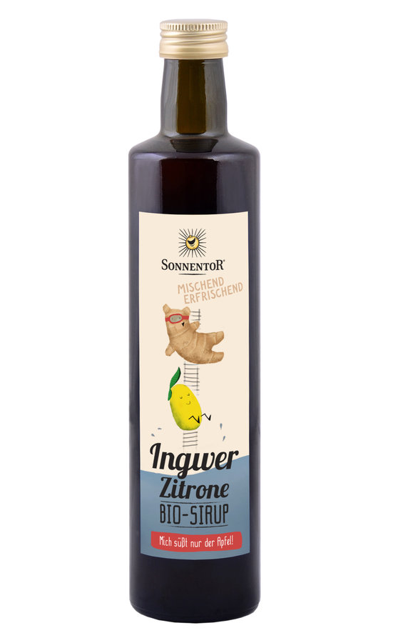Sonnentor Sirup Ingwer-Zitronen Flasche 500ml Bio
