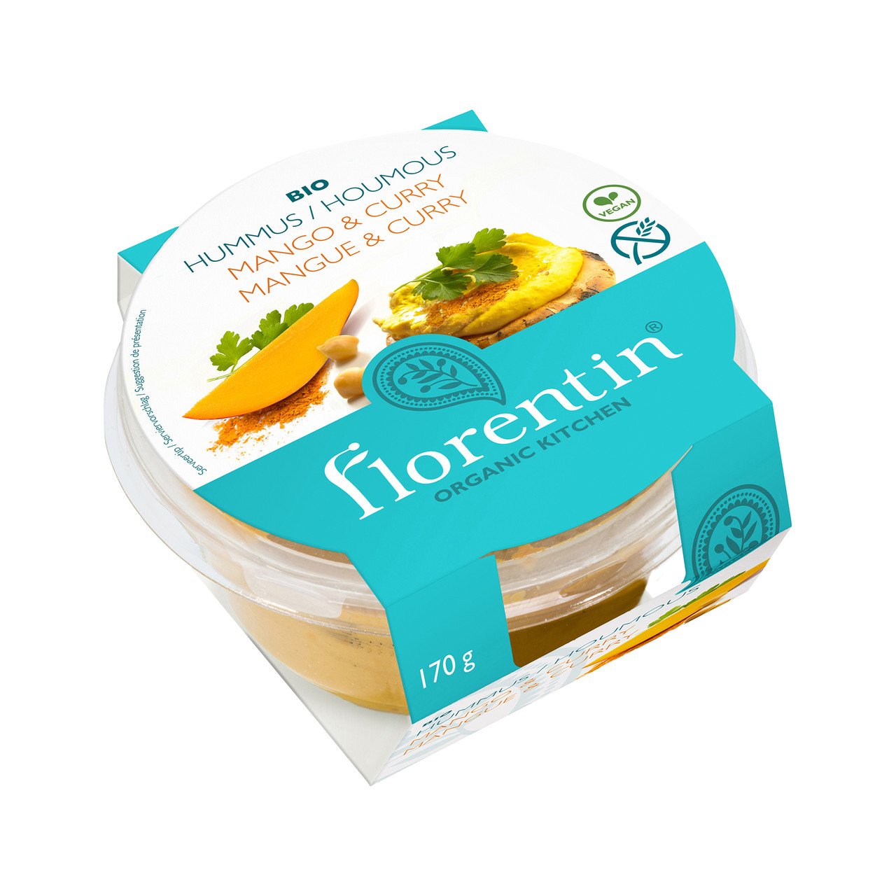 Florentin Hummus Mango Curry 170g Bio vegan