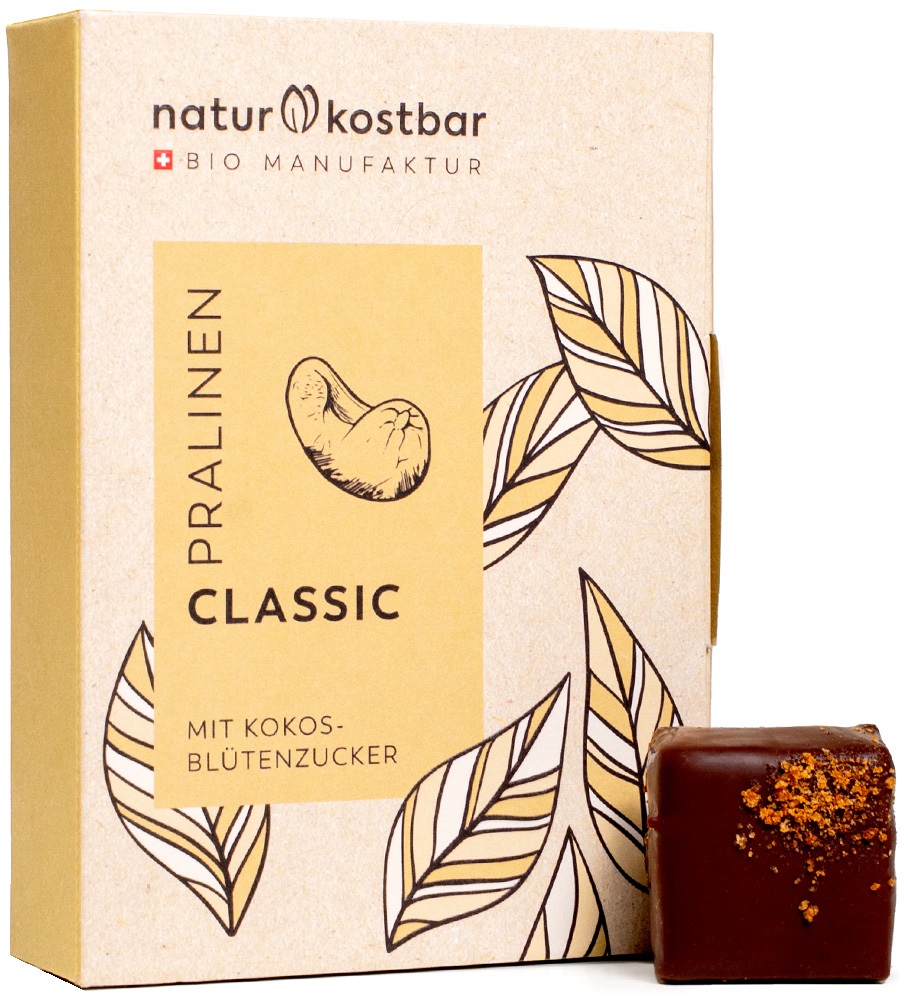 Naturkostbar Pralinen Classic 6 Stk 72g Bio vegan