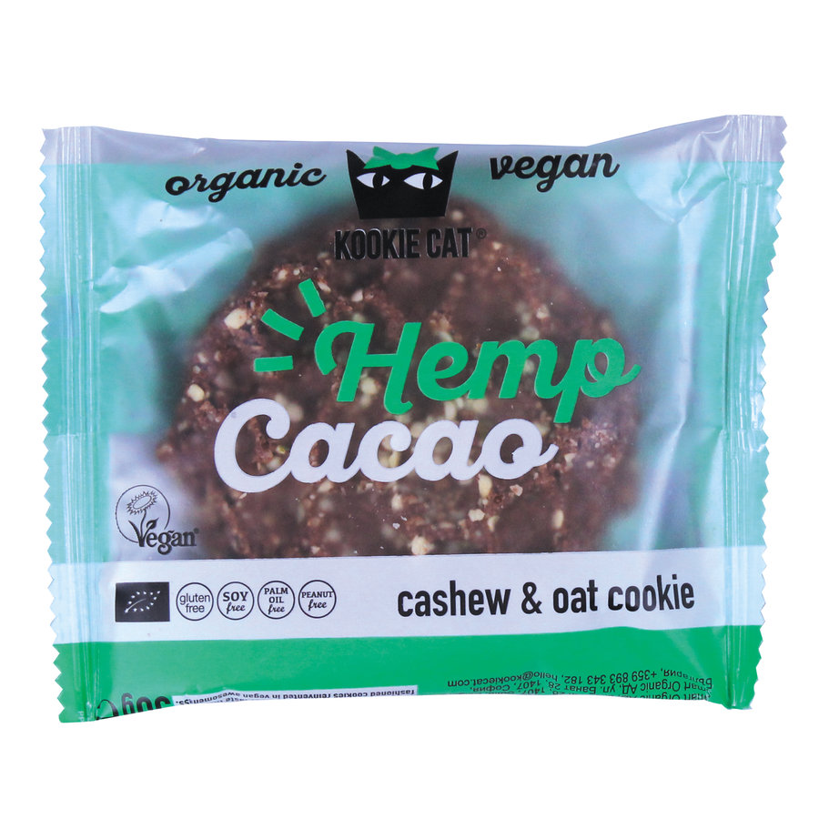 Kookiecat Hemp Cacao Keks 50g Bio