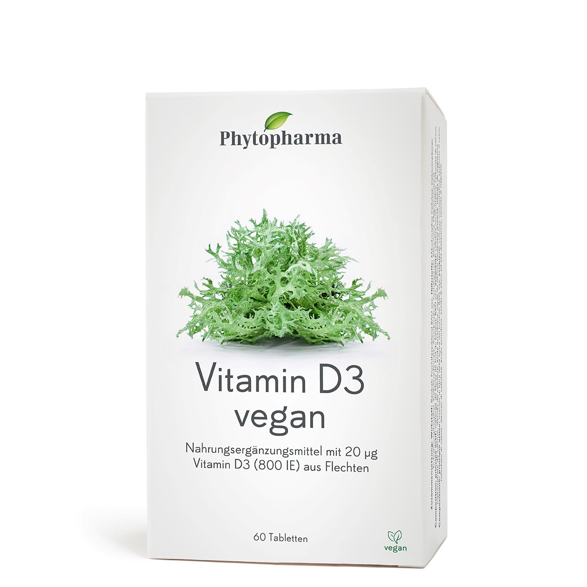 Phytopharma Vitamin D3 vegan Tbl 60Stk