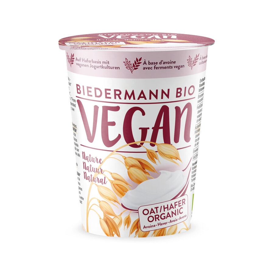 Biedermann Joghurt Hafer Nature 375g Bio vegan