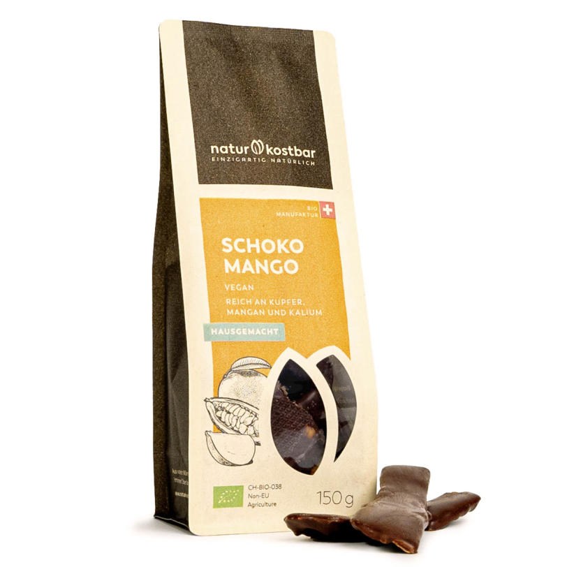 Naturkostbar Schokoladen Mango 150g Bio vegan