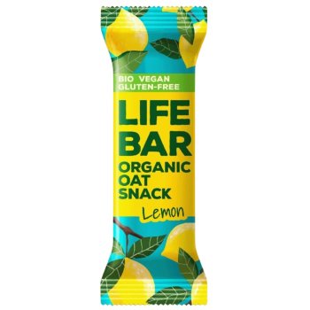 Lifefood Riegel lifebar Organic Oat Snack Lemon 40g Bio vegan gf