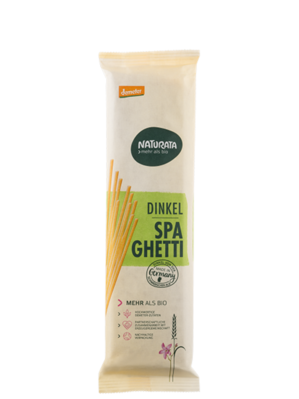 Naturata Dinkel Spaghetti hell 500g Demeter