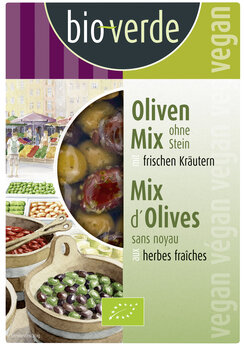 Bioverde Oliven-Mix ohne Stein 150g Bio