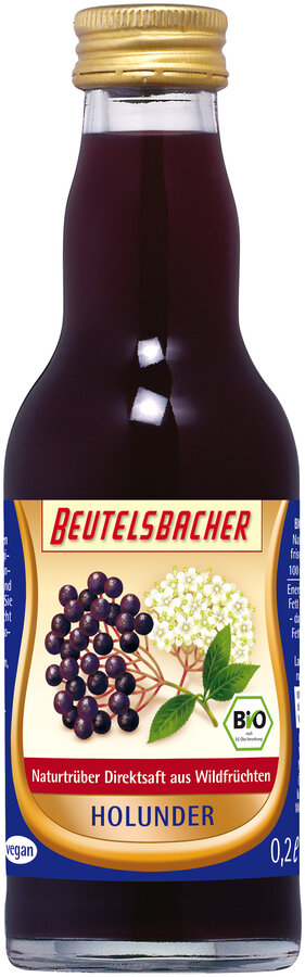 Beutelsbacher Holunder Muttersaft 200ml Bio