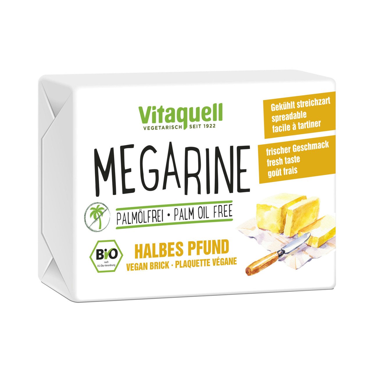 Vitaquell Megarine Halbes Pfund 250g Bio vegan palmölfrei