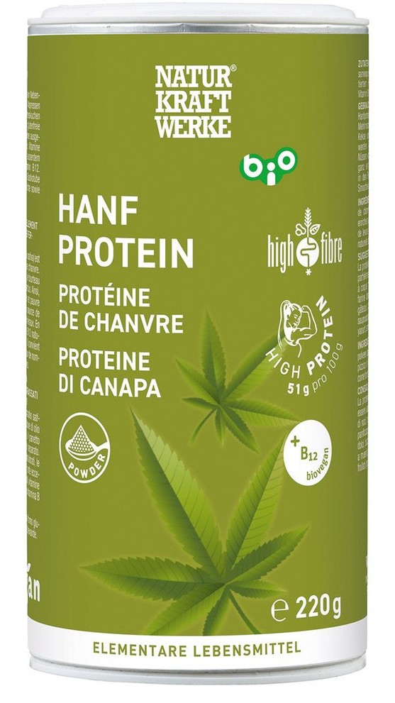 NKW Hanf Proteinpulver mit Vit. B12 220g Bio