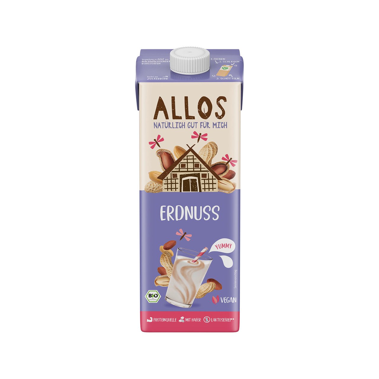 Allos Erdnuss Drink 1l Bio vegan