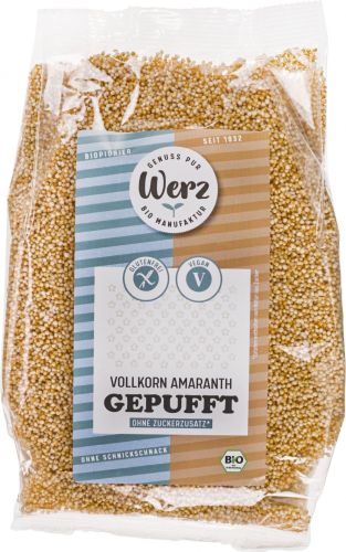 Werz Vollkorn Amaranth gepufft 125g Bio gf