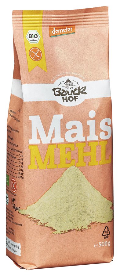 Bauck Mehl Mais VK 500g Demeter gf