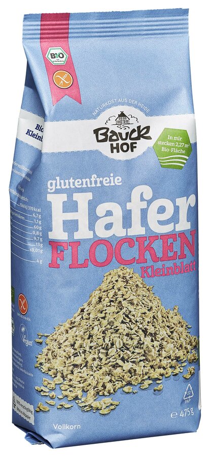 Bauck Haferflocken Kleinblatt 475g Bio gf