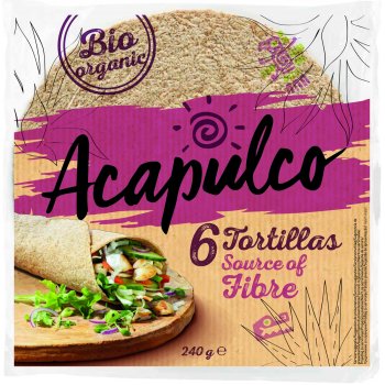Acapulco Weizen Tortilla mit Weizenkleie 240g Bio