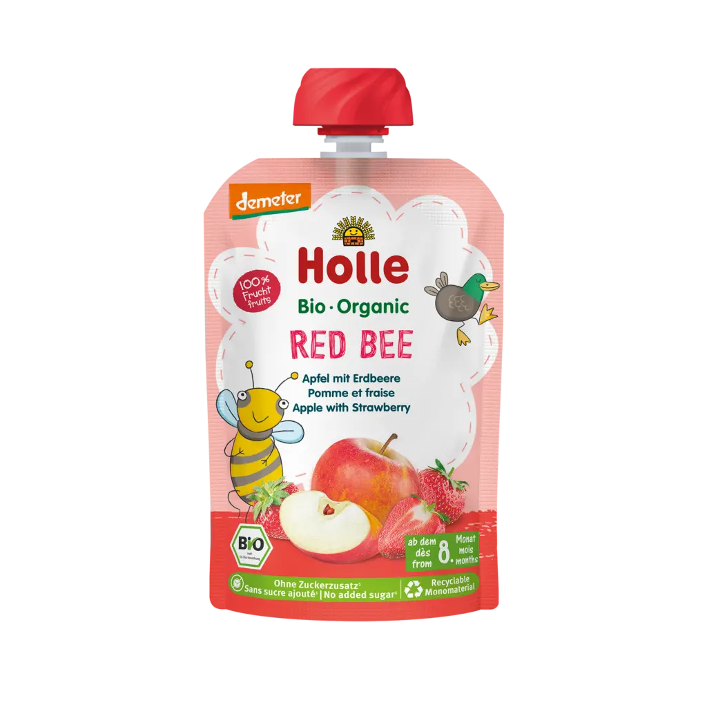 Holle Pouchy Red Bee 100g Demeter