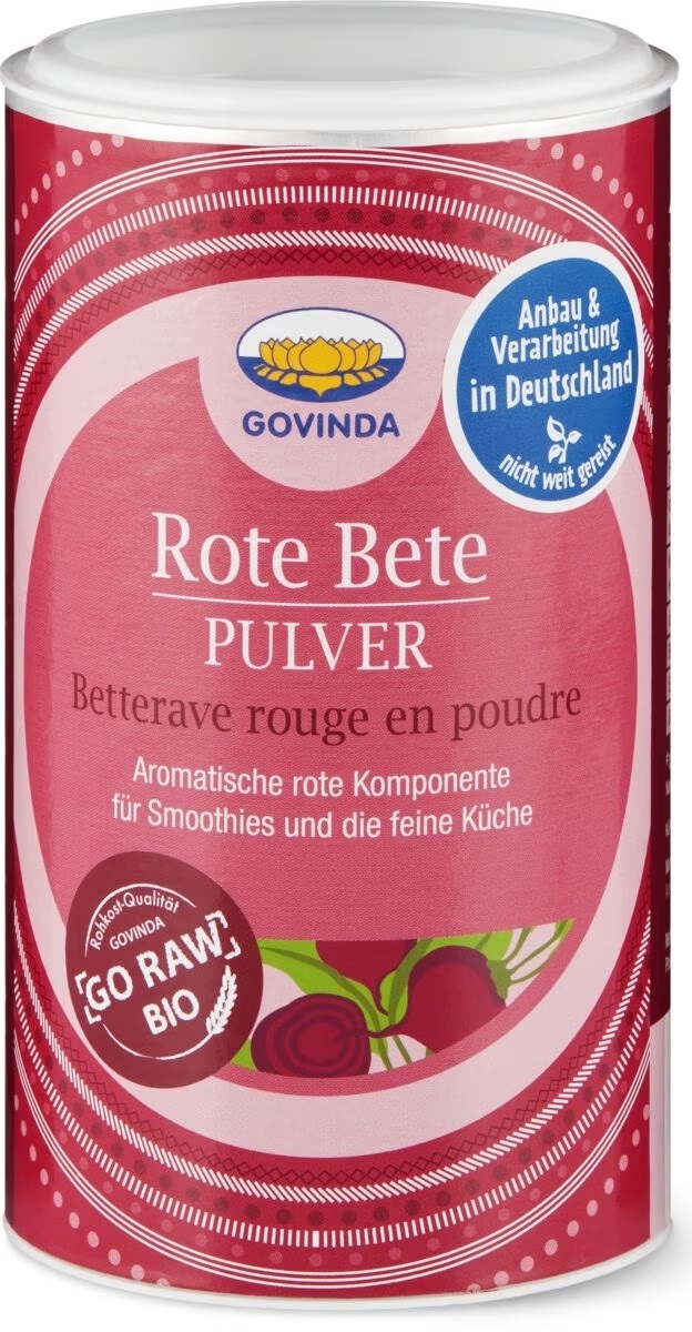 Govinda Rote Bete Pulver 200g Bio roh