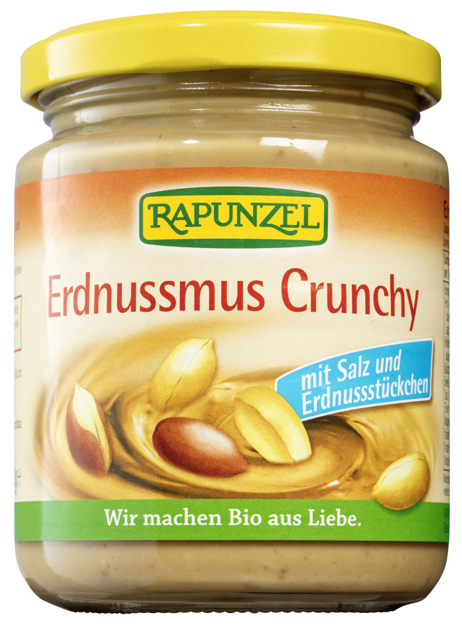 Rapunzel Erdnuss-Mus Crunchy Salz 250g Bio