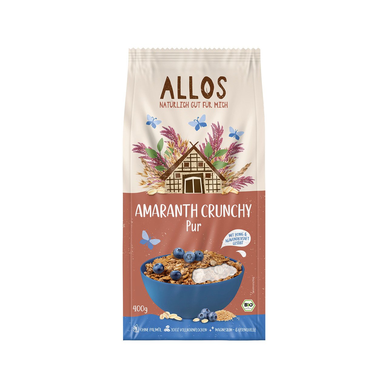 Allos Amaranth Crunchy Pur 400g Bio
