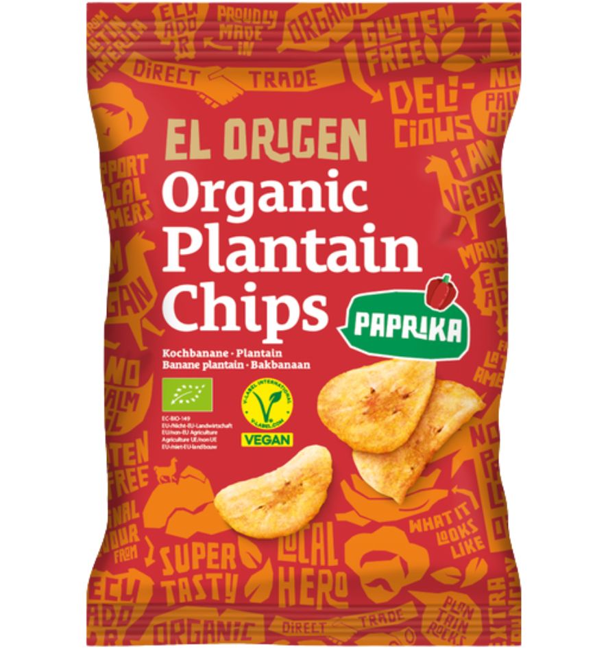 El Origen Banafritas Paprika 80g Bio vegan gf