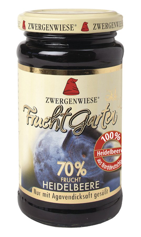 Zwergenwiese 70% Heidelbeer Agave 225g Bio gf