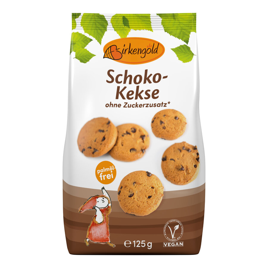 Birkengold Schoko Hafer Kekse 125g vegan