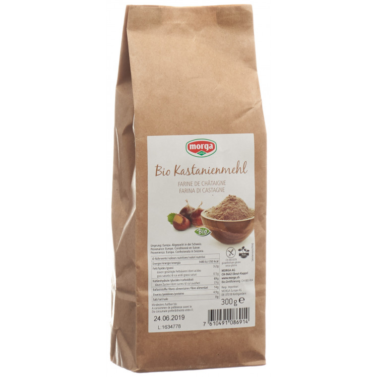 Morga Kastanienmehl 300g Bio gf
