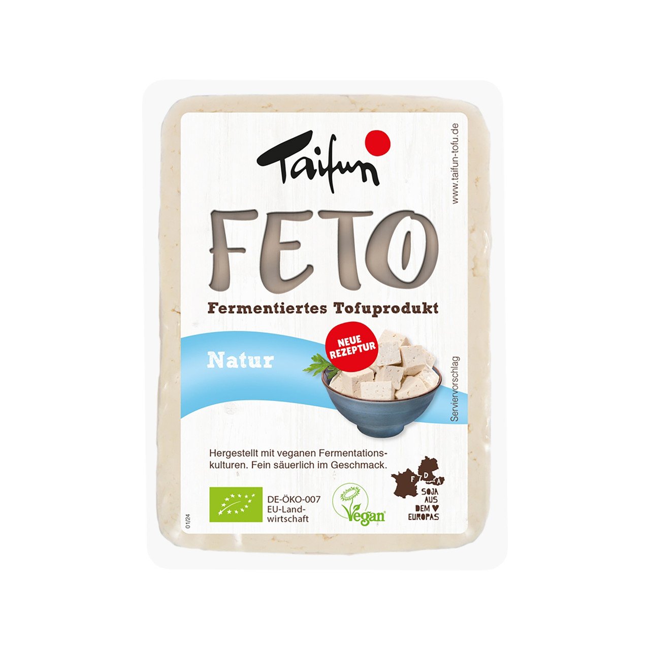 Taifun Feto fermentierter Tofu Natur 200g Bio vegan