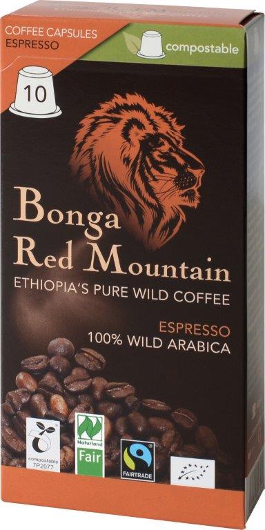 Bonga Red Mountain Kaffa Espresso 10Kps Bio