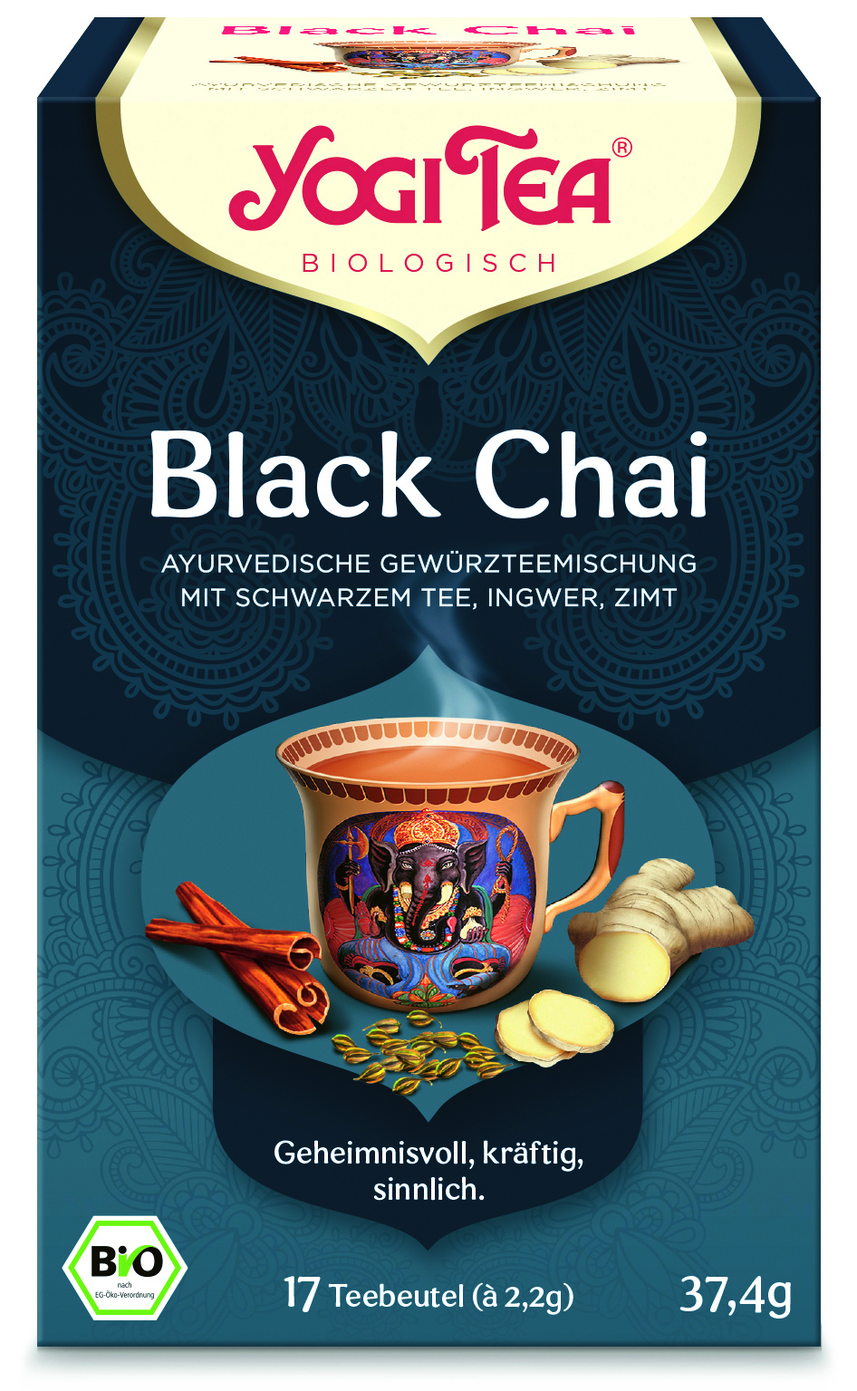 Yogi Tee Black Chai Teebeutel 17Stk Bio