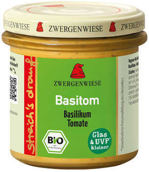 Zwergenwiese Aufstrich Basitom 135g Bio vegan gf