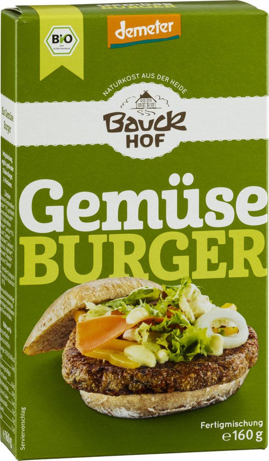 Bauck Burger Gemüse 160g Demeter vegan