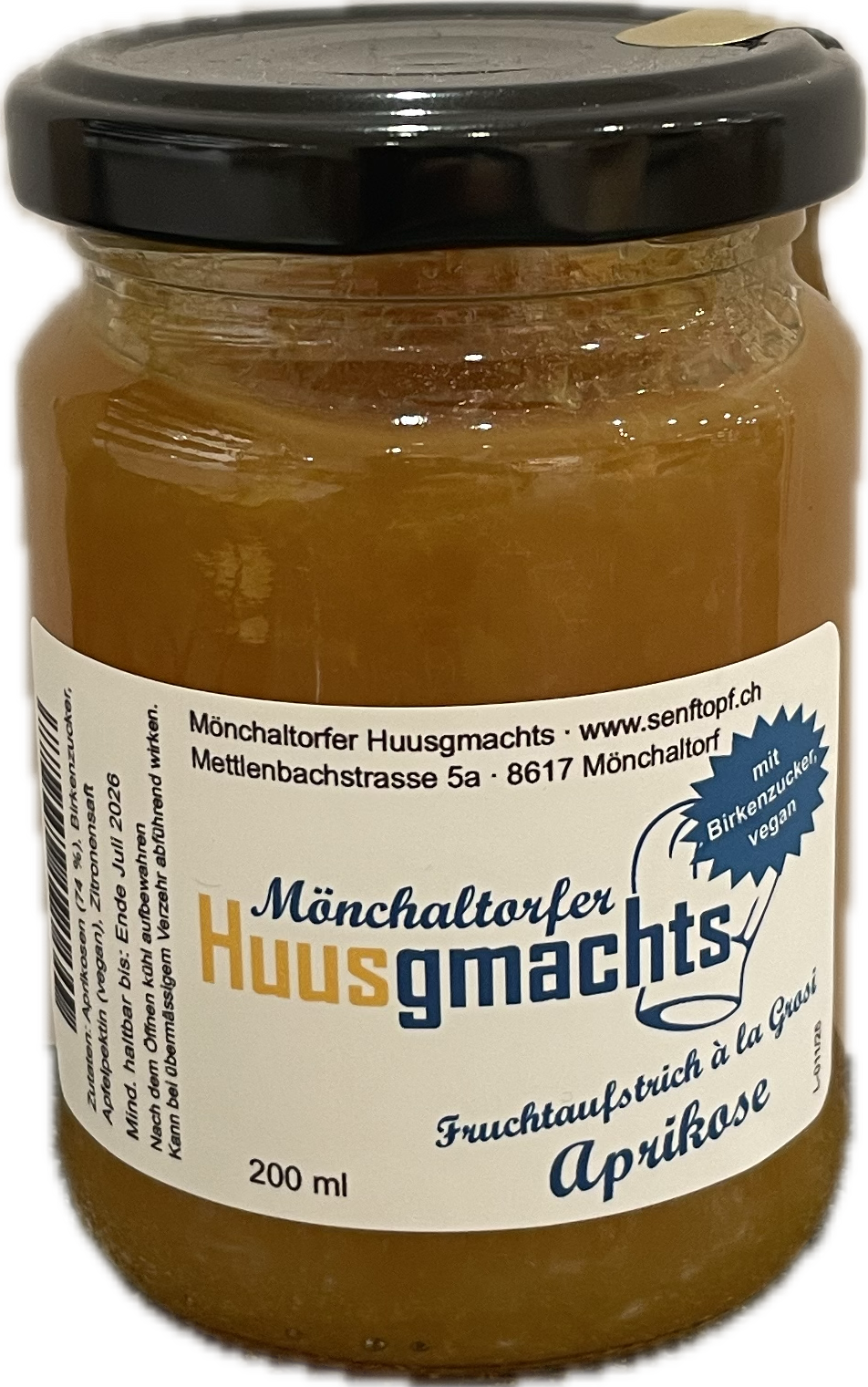 Senftopf Fruchtaufstrich Aprikose 200ml