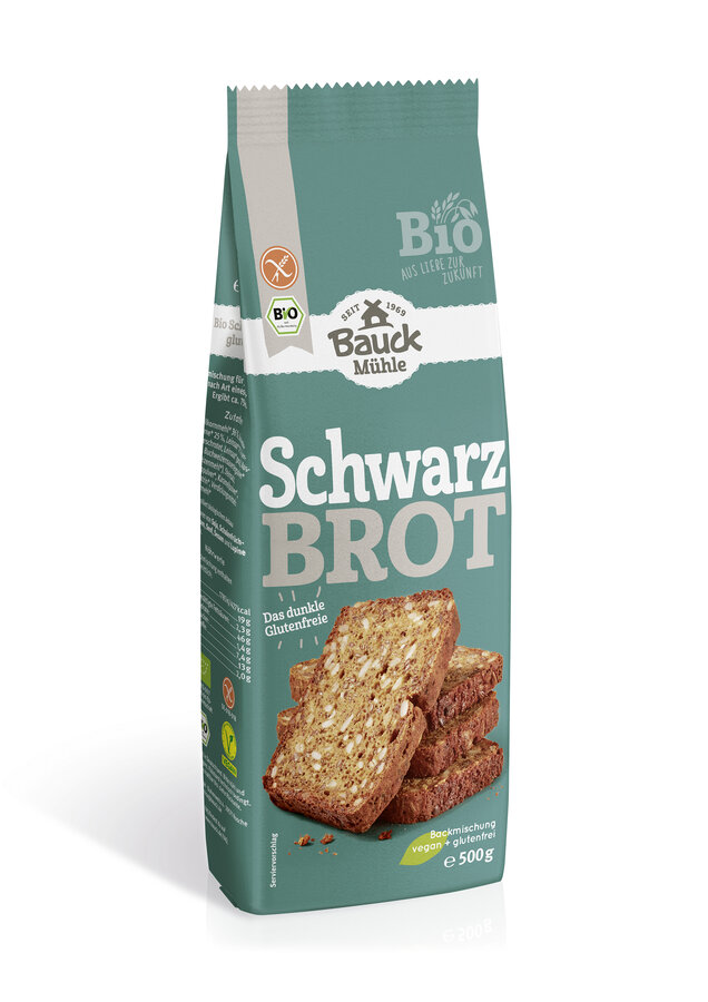 Bauck Backmischung Schwarzbrot 500g Bio gf