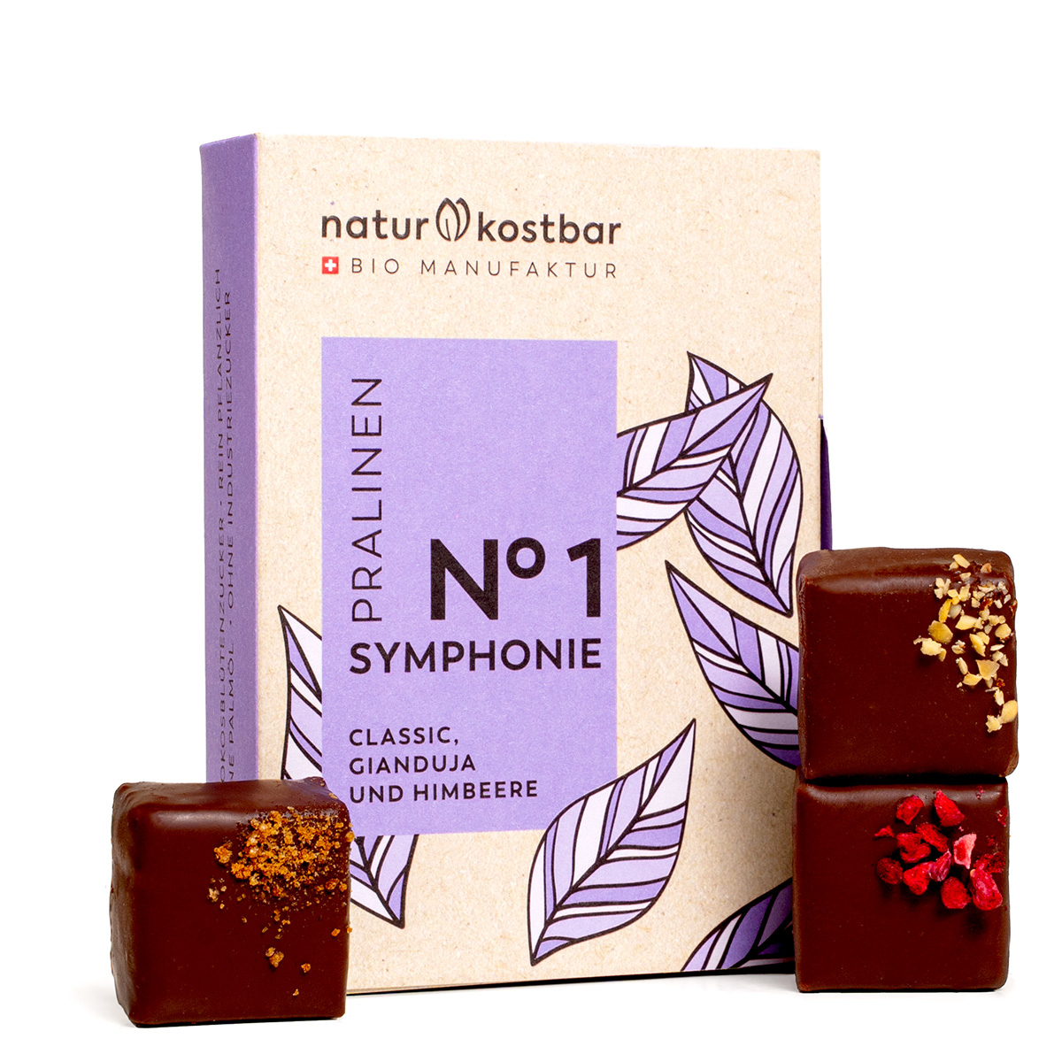Naturkostbar Pralinen Symphonie N°1 72g Bio vegan