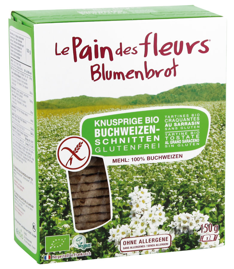 Blumenbrot Buchweizen 150g Bio gf