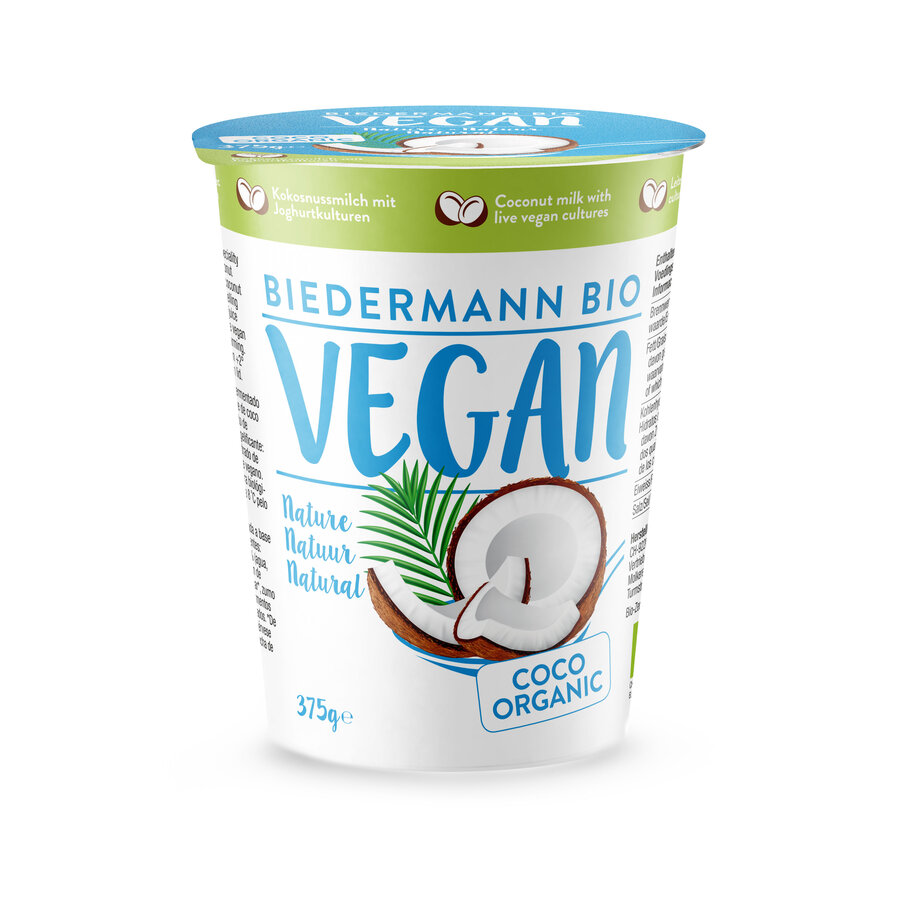 Biedermann JoghurtAlt Kokos Nature 375g Bio vegan
