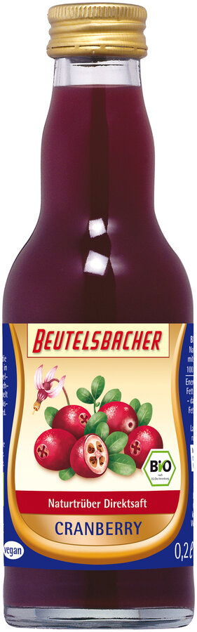 Beutelsbacher Cranberry Muttersaft 200ml Bio