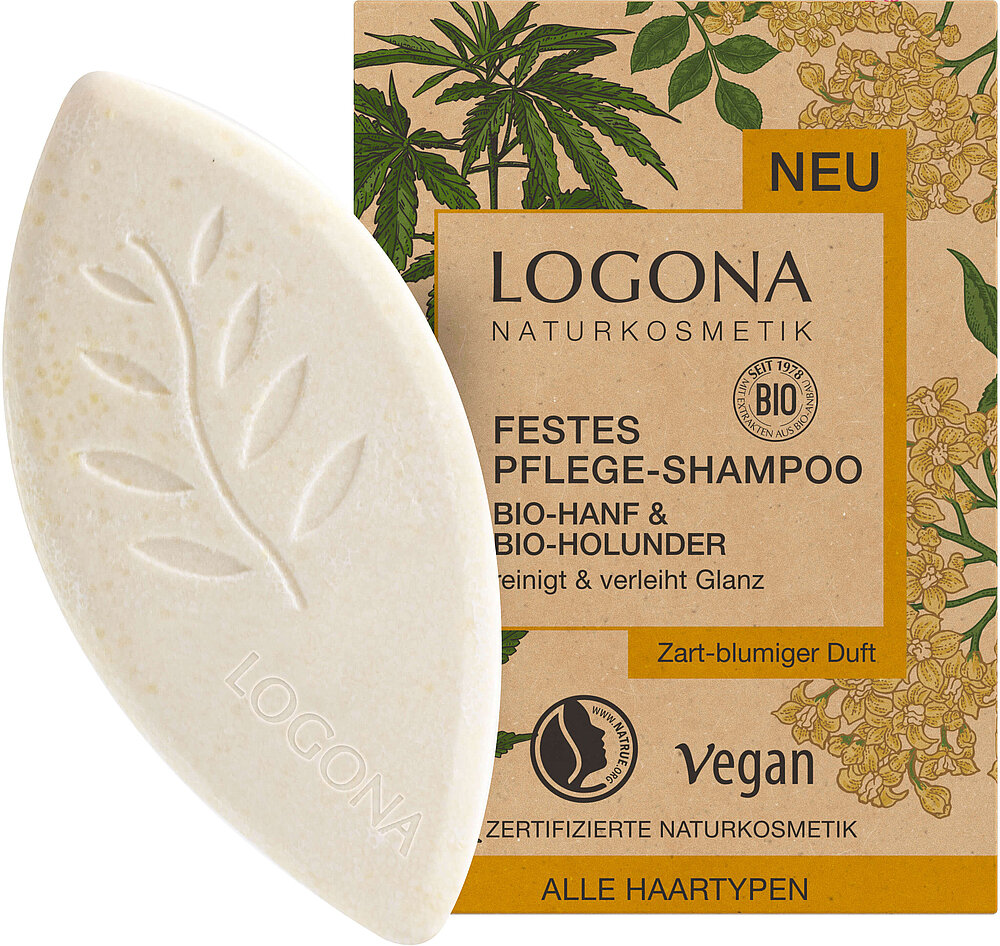 Logona Festes Shampoo Bio-Hanf & Bio-Holunder 60g