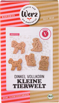 Werz Dinkel Kleine Tierwelt Vollkornkekse ungesüsst 125g Bio