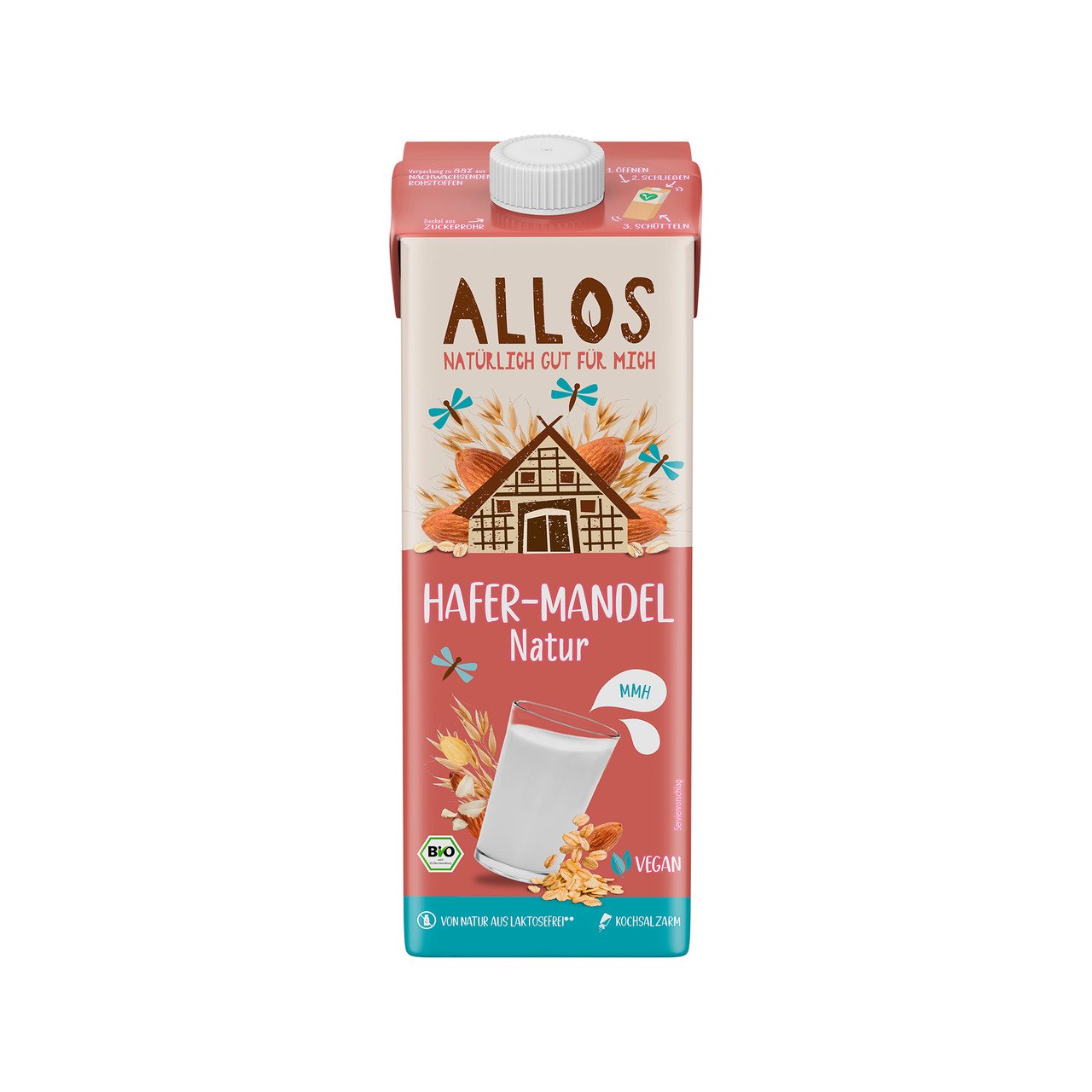 Allos Hafer-Mandel Drink 1l Bio vegan