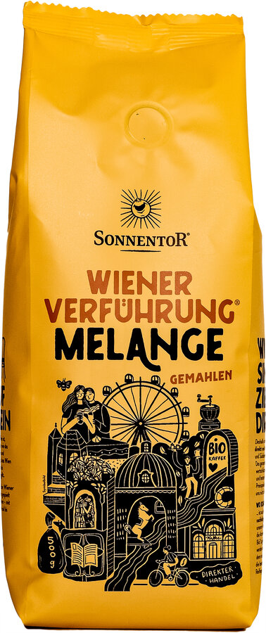Sonnentor Kaffee Wiener Verführung Melange gemahlen 500g Bio