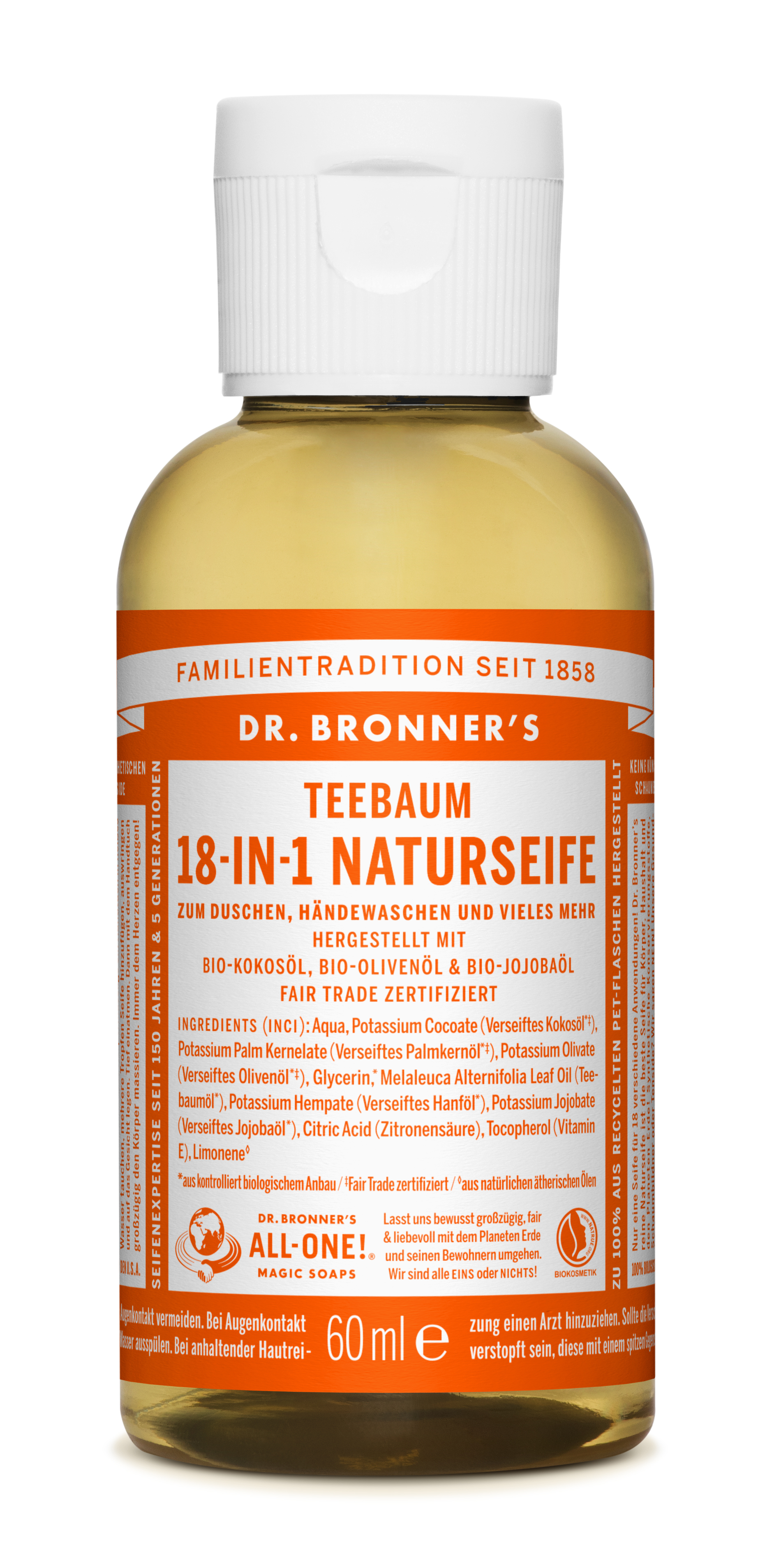 Dr. Bronners Liquid Soap Teebaum 60ml