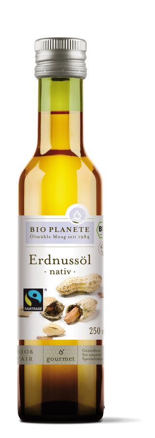 BioPlanète Erdnussöl nativ 250ml Bio