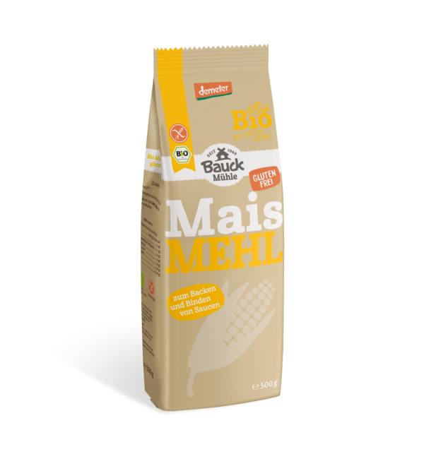 Bauck Maismehl Vollkorn 500g Demeter gf
