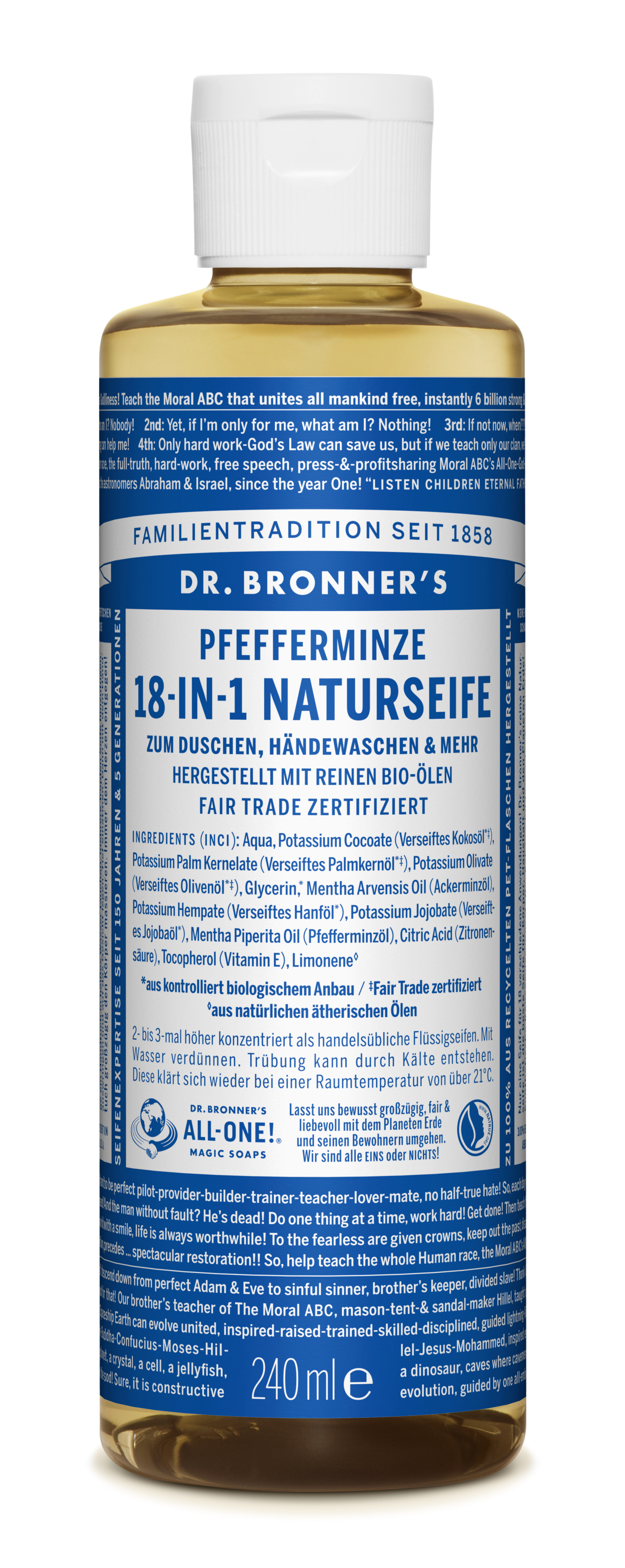 Dr. Bronners Liquid Soap Peppermint 240ml